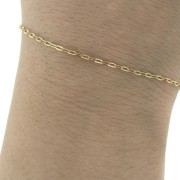 Catena forzatina specchio 1.6 mm Acciaio inox Dorato 316L x 50cm