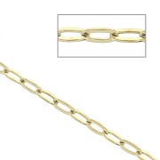 Catena forzatina specchio mm. 2 Acciaio inox Dorato 316L x 50cm