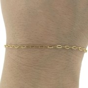 Catena forzatina specchio mm. 2 Acciaio inox Dorato 316L x 50cm