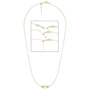 Girocollo regolabile maglia forzatina 1.1 mm Gold filled x45 cm