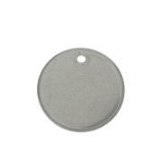 Ciondolo rotondo liscio incisibile 16 mm spessore 1 mm Acciaio inox x1