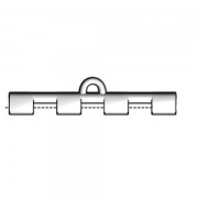 Cymbal - Terminale per Tila Beads 35x7.5 mm Soros IV Arg vieil x1