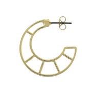 Creole design traforate in zamac da decorare 28 mm - Dorato con oro fino x2