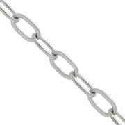 Catena maglia Forçat rettangolo 2.6 mm in Acciaio inossidabile 316L x1m