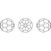 Perla rotonda PureCrystal 5000 8 mm - Light Siam AB x1