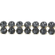 PureCrystal Crystal Mesh 40001 2 fili mm.5.3 Crystal Silver Night - dorato x5cm