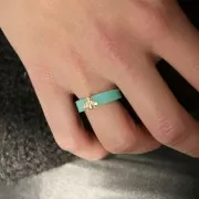 Stampo silicone per realizzare degli anelli larghi e lisci in resina taglia 53 x1