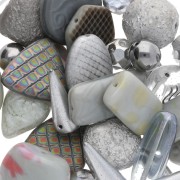 Grey - Abbinamento di perline di Bohemia Metallic Grey x50g Abbinamento di perline di Bohemia Metallic Grey x50g