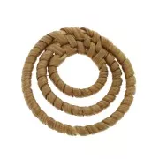 Pendente 3 anelli in legno intrecciato 42 mm - Naturale x1