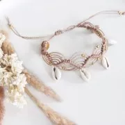 Bobina di filo cerato Linhasita per micro macramè 1 mm - Peach (219) x168m