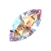 Cabochon - Navetta PureCrystal 4228 mm. 15x7 Light Rosa Shimmer x1 Navetta PureCrystal 4228 mm. 15x7 Light Rosa Shimmer x1