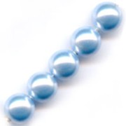 Perline PureCrystal 5810 mm. 10 Light Blue Pearl x5