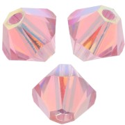 Light Rose - Biconi PureCrystal 5328 mm. 4 Light Rose AB2X x50 Biconi PureCrystal 5328 mm. 4 Light Rose AB2X x50