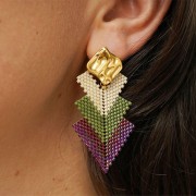 Perline a forma di cubo 2 mm - Placcate in oro x20