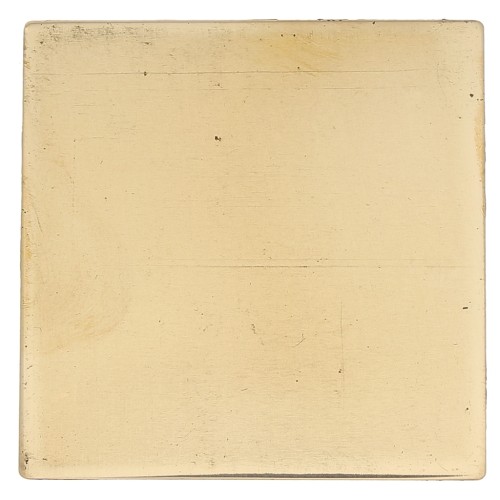 Piastra di ottone 50x50 mm - spessore 0,8 mm - ottone lucidato x1
