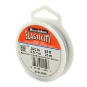 Elasticità 0,5 mm - Argento satinato x25m
