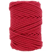 Rosso - Gomitolo di cordone di cotone per macramè 5mm - Rosso x50m Gomitolo di cordone di cotone per macramè 5mm - Rosso x50m