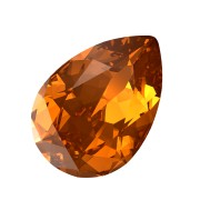 Amber - Cabochon PureCrystal 4320 14x10mm - Light Amber x1 Cabochon PureCrystal 4320 14x10mm - Light Amber x1