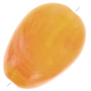 Perline acriliche irregolari piatte 18x13 mm - Ambra marmorizzata x10