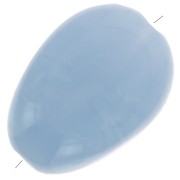 Perline piatte irregolari 18x13 mm in acrilico - Blu grigio marmorizzato x10