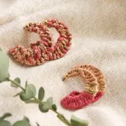 Filo imitazione rafia da lavorare all'uncinetto e a maglia - Beige x100m