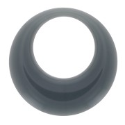 Pendente cerchio scavato in resina opaca 34.5 mm - Celadon x1