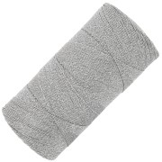 Bobina di filo cerato Linhasita per micro macramè 0,35 mm - Argento (Prata) x448m