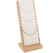 Portagioielli per collane 27x11cm Bamboo - Pella Scamosciata Beige