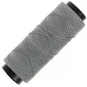 Grigio - Filo di poliestere cerato piatto - Slam Cord per micro macramè 0,8 mm - Grigio x100m Filo di poliestere cerato piatto - Slam Cord per micro macramè 0,8 mm - Grigio x100m
