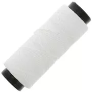 Bianco - Filo di poliestere cerato piatto - Slam Cord per micro macramè 0,8 mm - Bianco x100m Filo di poliestere cerato piatto - Slam Cord per micro macramè 0,8 mm - Bianco x100m