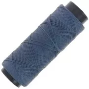 Denim - Filo di poliestere cerato piatto - Slam Cord per micro macramè 0,8 mm - Blu denim x100m Filo di poliestere cerato piatto - Slam Cord per micro macramè 0,8 mm - Blu denim x100m