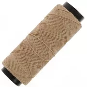 Sabbia - Filo di poliestere cerato piatto - Slam Cord per micro macramè 0,8 mm - Sand x100m Filo di poliestere cerato piatto - Slam Cord per micro macramè 0,8 mm - Sand x100m