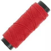 Rosso - Filo di poliestere cerato piatto - Slam Cord per micro macramè 0,8 mm - Rosso x100m Filo di poliestere cerato piatto - Slam Cord per micro macramè 0,8 mm - Rosso x100m