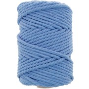 Azzurro - Bobina di cotone per macramè da 5 mm - Azzurro x50m Bobina di cotone per macramè da 5 mm - Azzurro x50m