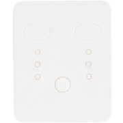 Set di 25 supporti per gioielli 5x4 cm per orecchini - Bianco