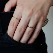 Anello Spinner - Anello antistress - Misura 49 - Gold filled x1