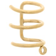 Demi-anneau - Anello per orecchie 11 mm con anello chiuso - Acciaio inox 304 Dorato x1 Anello per orecchie 11 mm con anello chiuso - Acciaio inox 304 Dorato x1