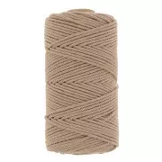 Sabbia - Rocchetto di filo di cotone per macramè da 2 mm - Sabbia scura x100 m Rocchetto di filo di cotone per macramè da 2 mm - Sabbia scura x100 m