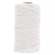 Bianco - Rocchetto di filo di cotone per macramè 2 mm - Bianco x100 m Rocchetto di filo di cotone per macramè 2 mm - Bianco x100 m