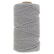 Grigio Chiaro - Rocchetto di filo di cotone per macramè 2 mm - Grigio chiaro x100m Rocchetto di filo di cotone per macramè 2 mm - Grigio chiaro x100m