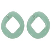 Maglia acrilica ovale ritorta 39x34 mm - Salvia x1