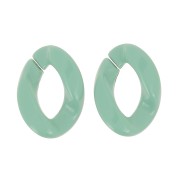 Maglia acrilica ovale ritorta 29x21 mm - Salvia x1