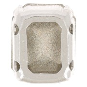Cristallo incastonato Aurora A4610 Step Cut Octagon 10x8 mm - Argenté - Crystal AB