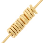 Anelli chiusi 2,5x0,76mm - Dorati con oro fino x25