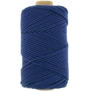 Blu Marino - Bobina di cotone macramè da 2 mm - blu navy x100 m Bobina di cotone macramè da 2 mm - blu navy x100 m