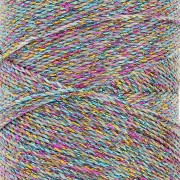 Bobina di filo cerato Linhasita - micro macramè 1,2 mm - Multicolore (Multicor) x135m