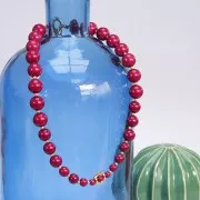 Perle di resina opaca 10 mm - Acquamarina marmorizzata x8