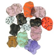 Bianco - Assortimento di perline di Boemia - Playfull x50g Assortimento di perline di Boemia - Playfull x50g