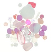 Bianco - Assortimento di perline di Boemia - Little Princess x50g Assortimento di perline di Boemia - Little Princess x50g