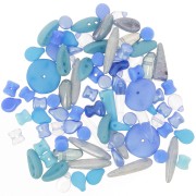 Multi Bleu - Assortimento di perline di Boemia - Blue x20g Assortimento di perline di Boemia - Blue x20g